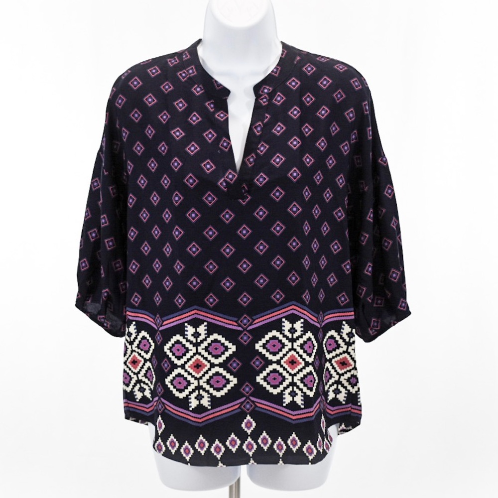 Stitch Fix Collective Concepts 3/4 Sleeve Boho Top
